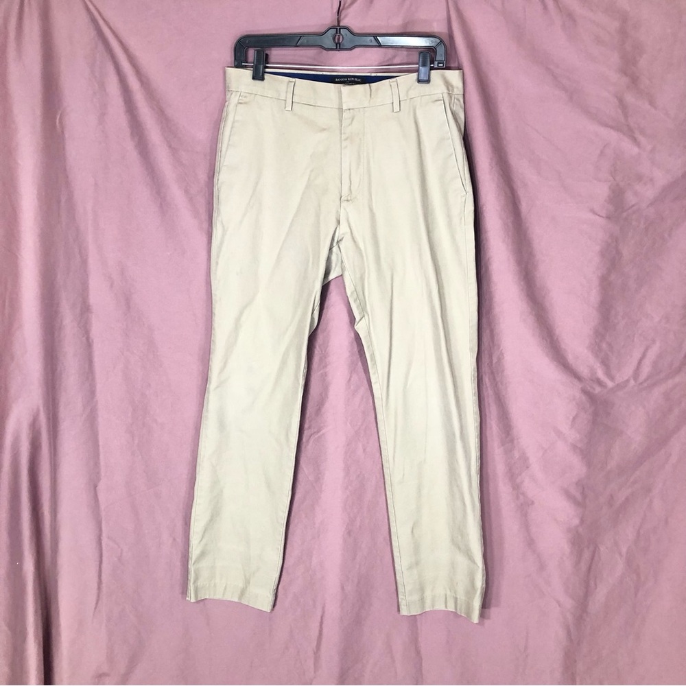 NWOT Banana Republic Men's Slim Fit Chino Pants in Light Beige 30x30 Medium